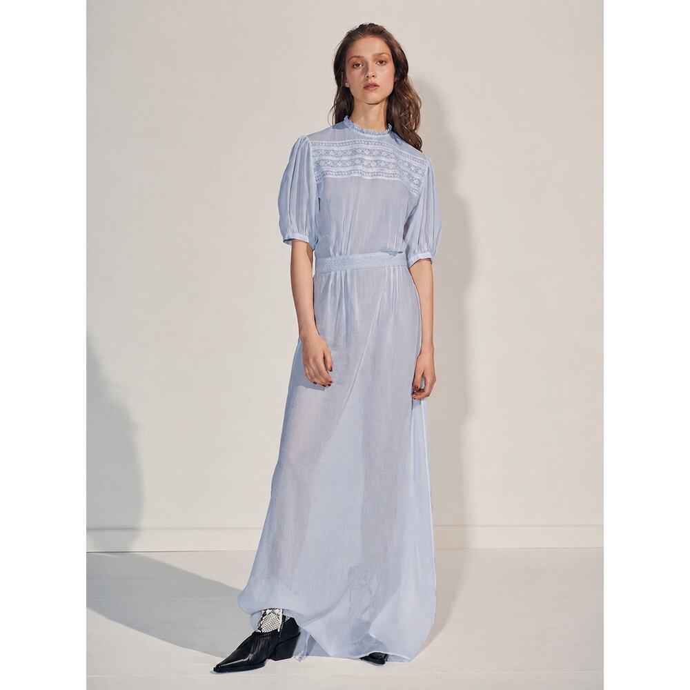 matin este silk cotton blend maxi dress iris UK10/US6